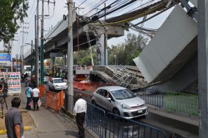 Lugar de accidente en el Metro Olivos