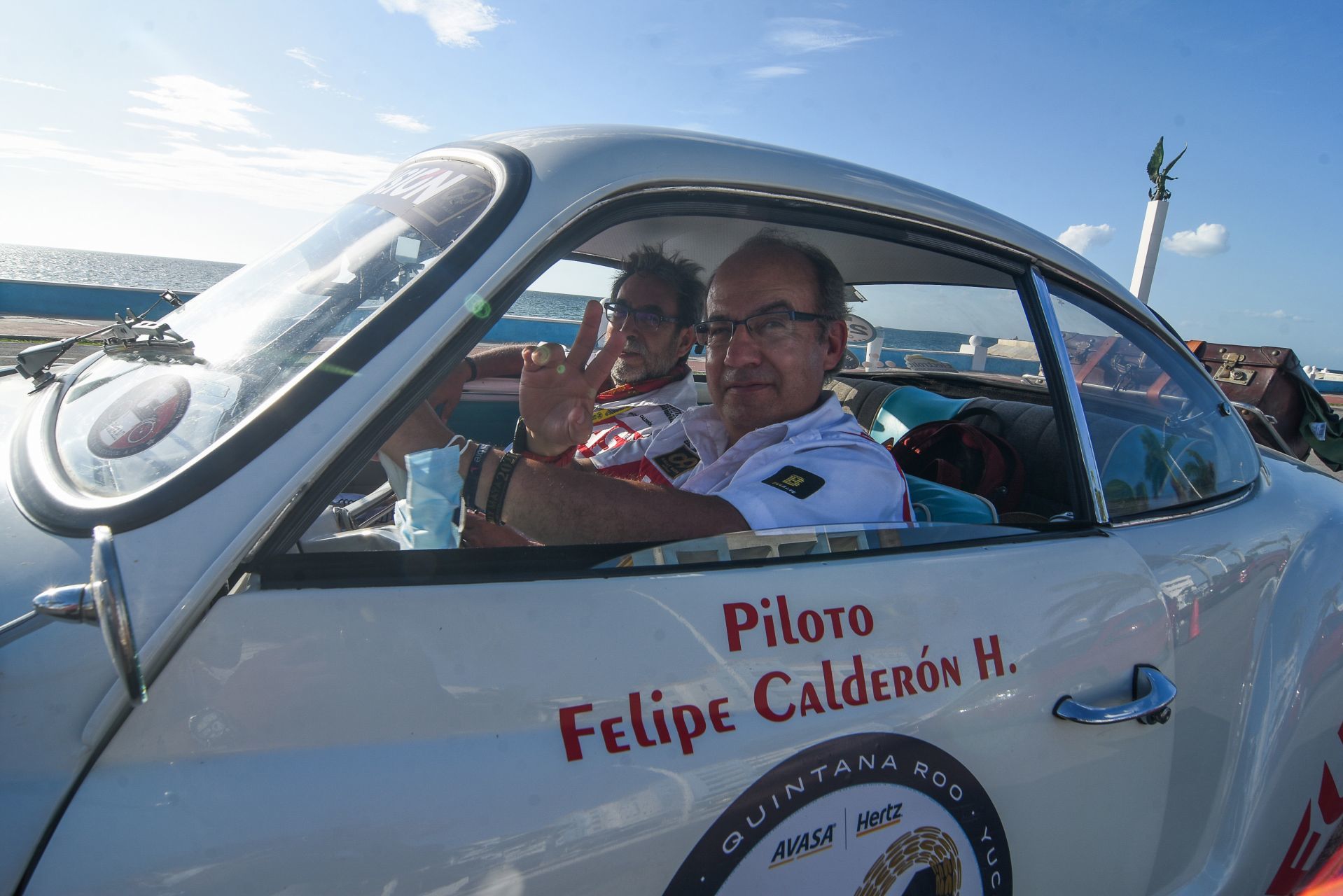 Felipe Calderón, expresidente de México, en su participación en el Rally Maya 2021