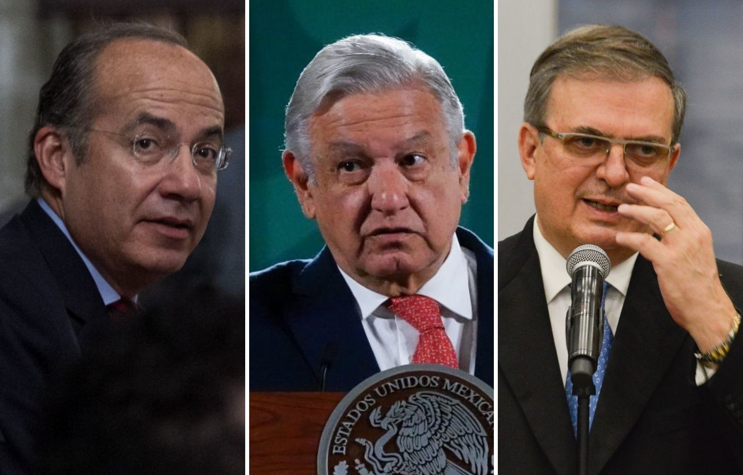 Calderón, AMLO, Ebrard