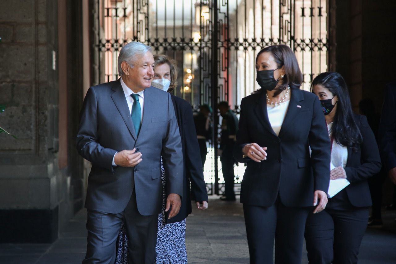 Kamala Harris en Palacio Nacional