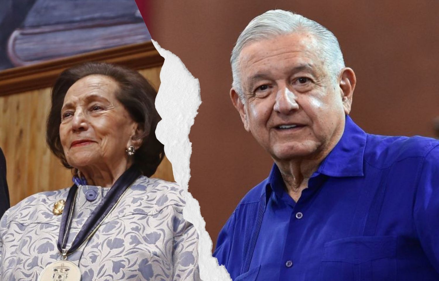 Ifigenia Martínez y AMLO