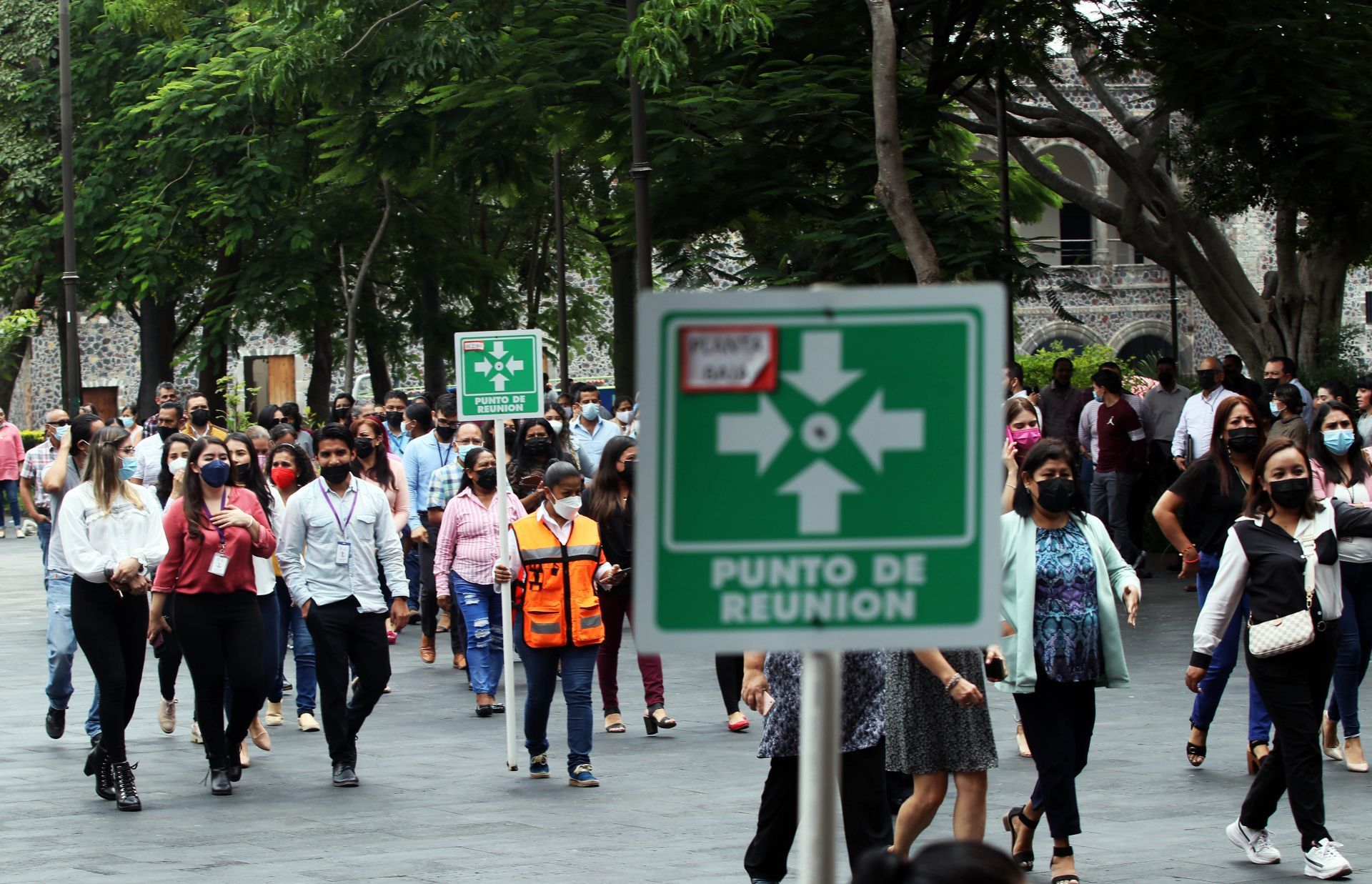 A las 11:00 horas en la Ciudad de México sonó la alerta sísmica por un simulacro de 7.5, con epicentro entre Puebla y Veracruz.